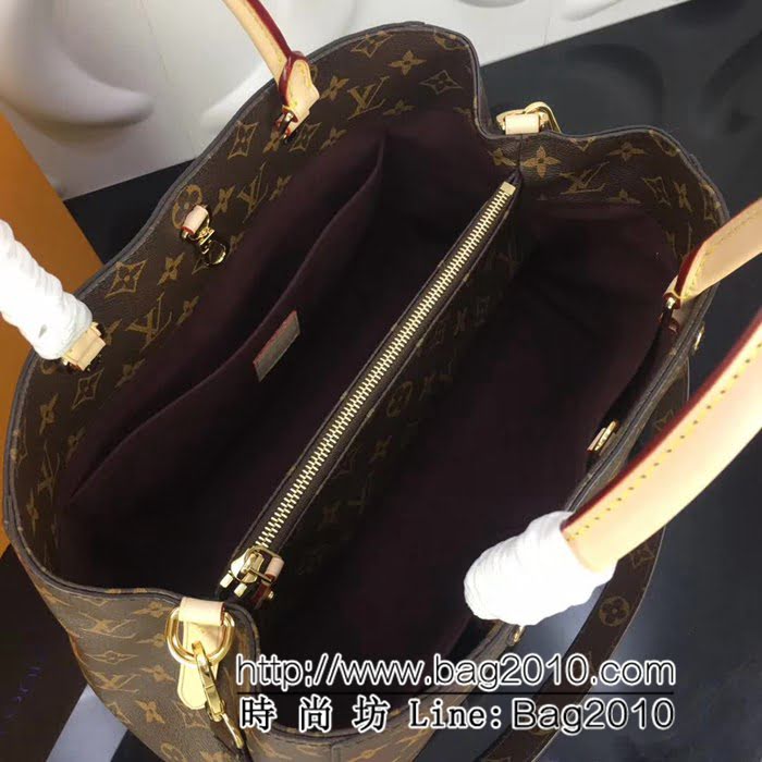 路易威登LV頂級原單M41067Montaigne 大號手提臂挽肩背商務手袋 YDH2248
